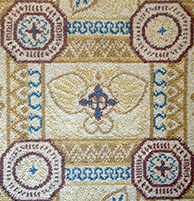 Library carpet pattern.